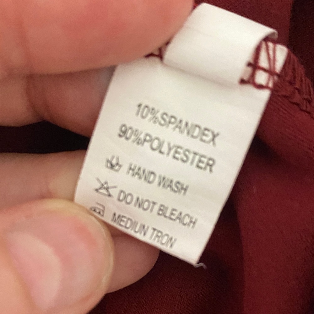 Women’s Sexy Burgundy Spaghetti Strap Slip Dress Draped Detail Maxi V-Neck Y2K - Picture 4 of 6